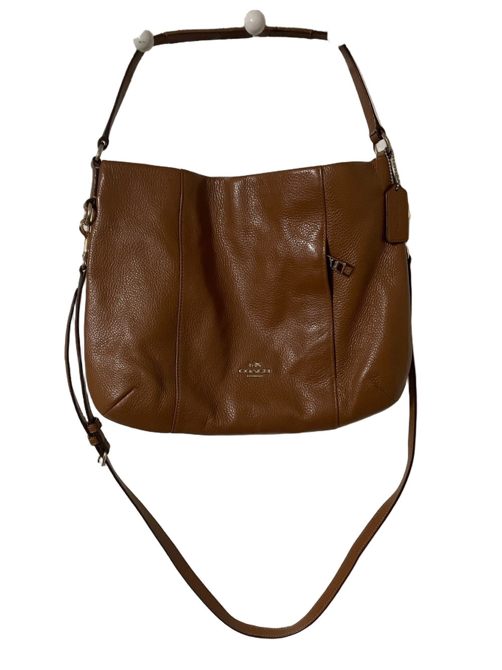 Coach Madison Isabelle Brown Leather Hobo Bag
